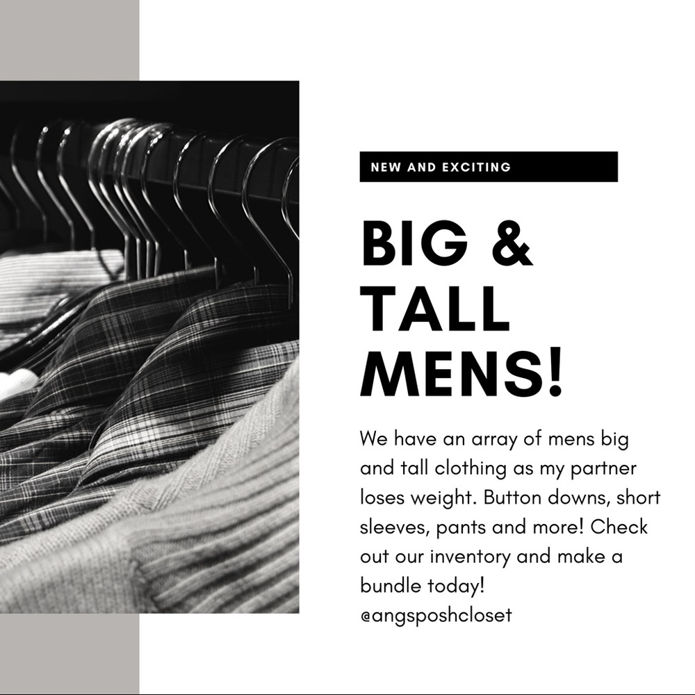 Big and Tall Men’s!